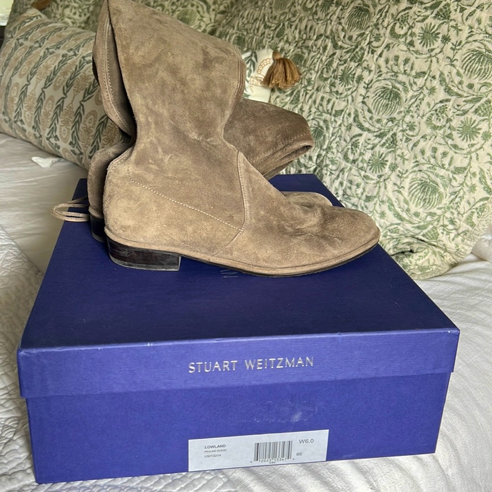 Like new in box Stuart weitzman lowland boots. Worn only twice.